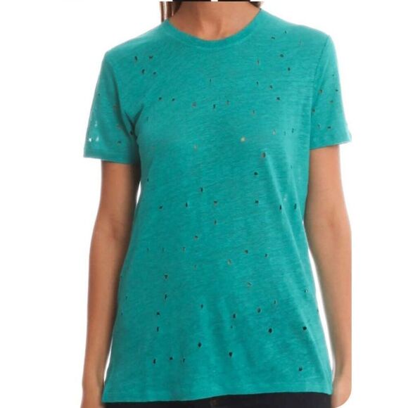 IRO Clay Distressed T in Emerald Green NWT Size Small - Picture 4 of 9
